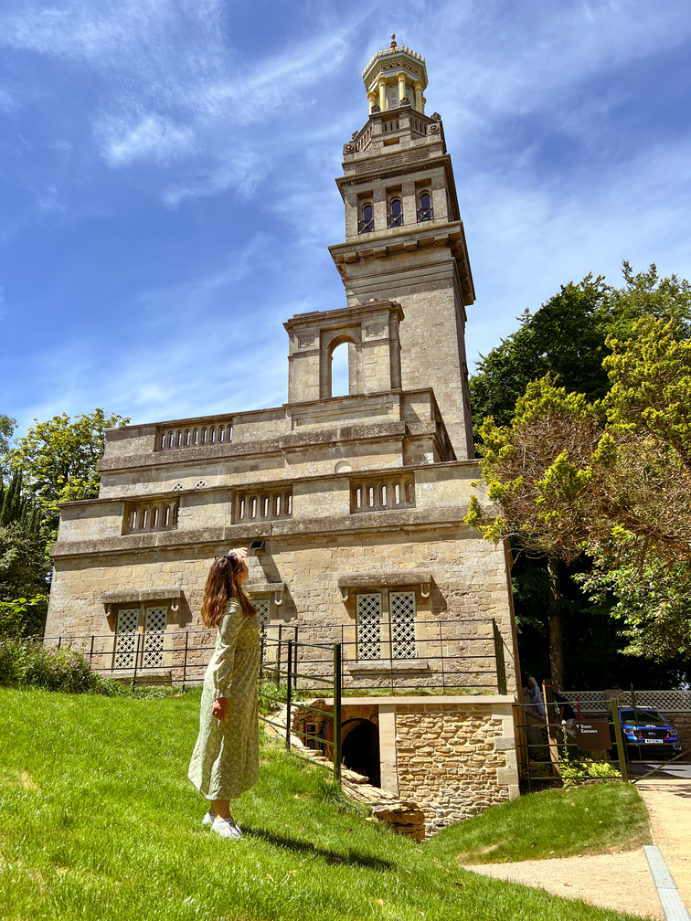 Standing out the front of Beckford's Tower 