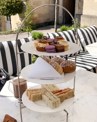 Afternoon tea at Montagu's Mews inside the Royal Crescent