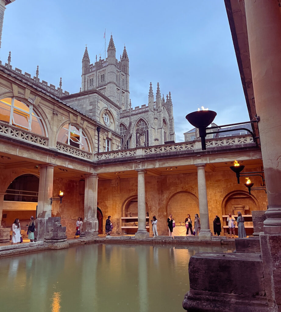 Roman Baths at sunset