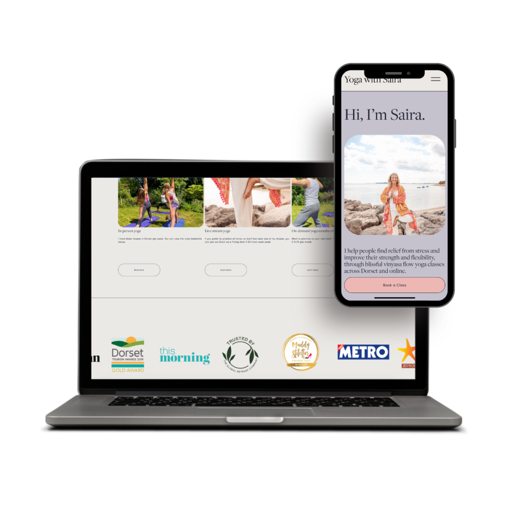 Website design for yoga teacher