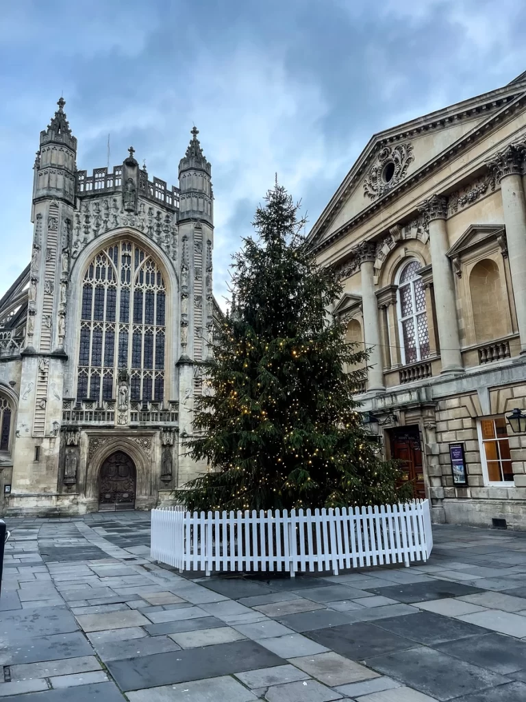 Christmas tree at Bath Abbey