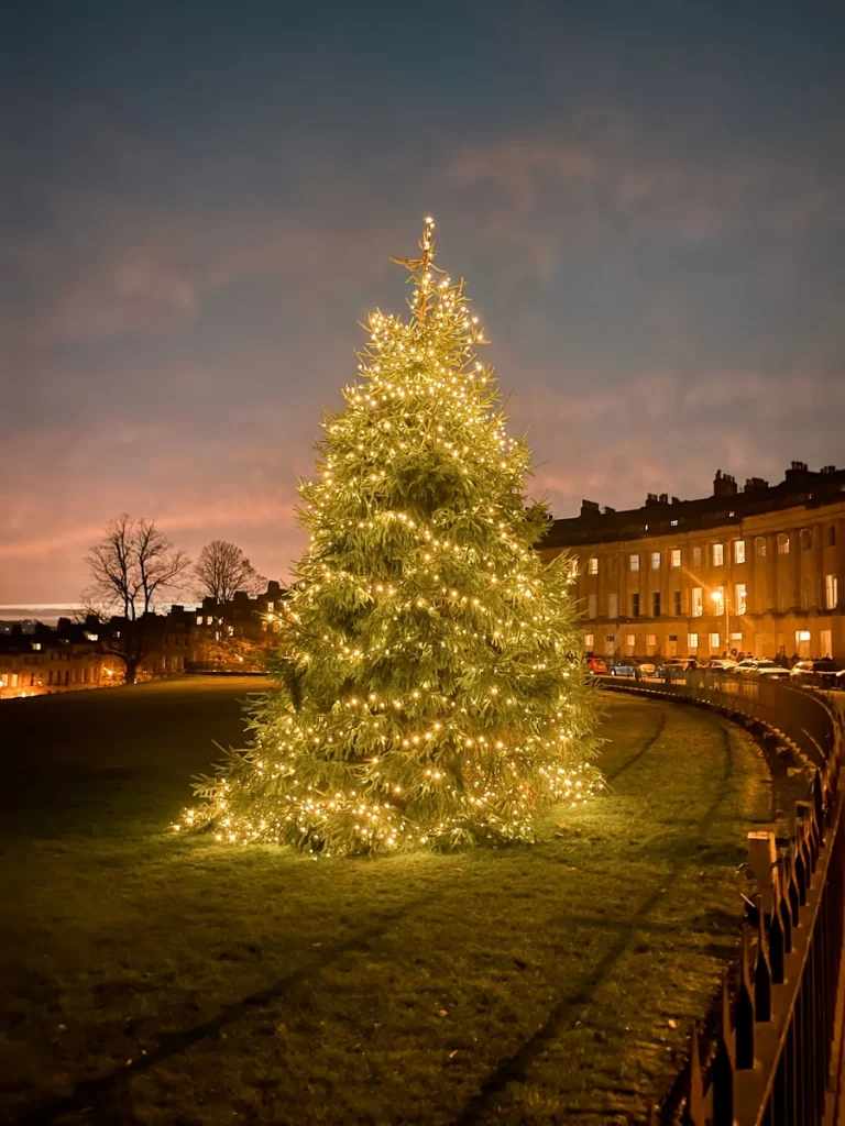 Royal Crescent Hotel's Christmas tree in Bath